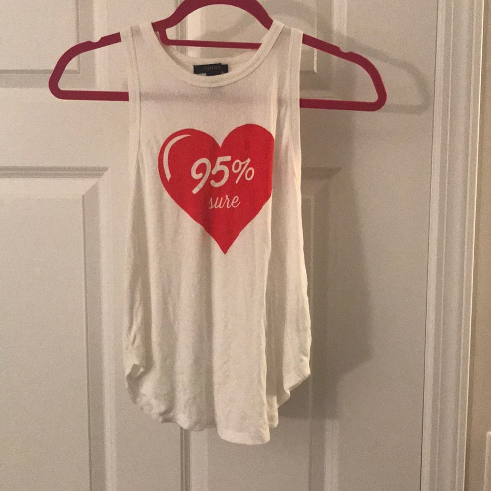 95% Sure Heart Crop Tank Top